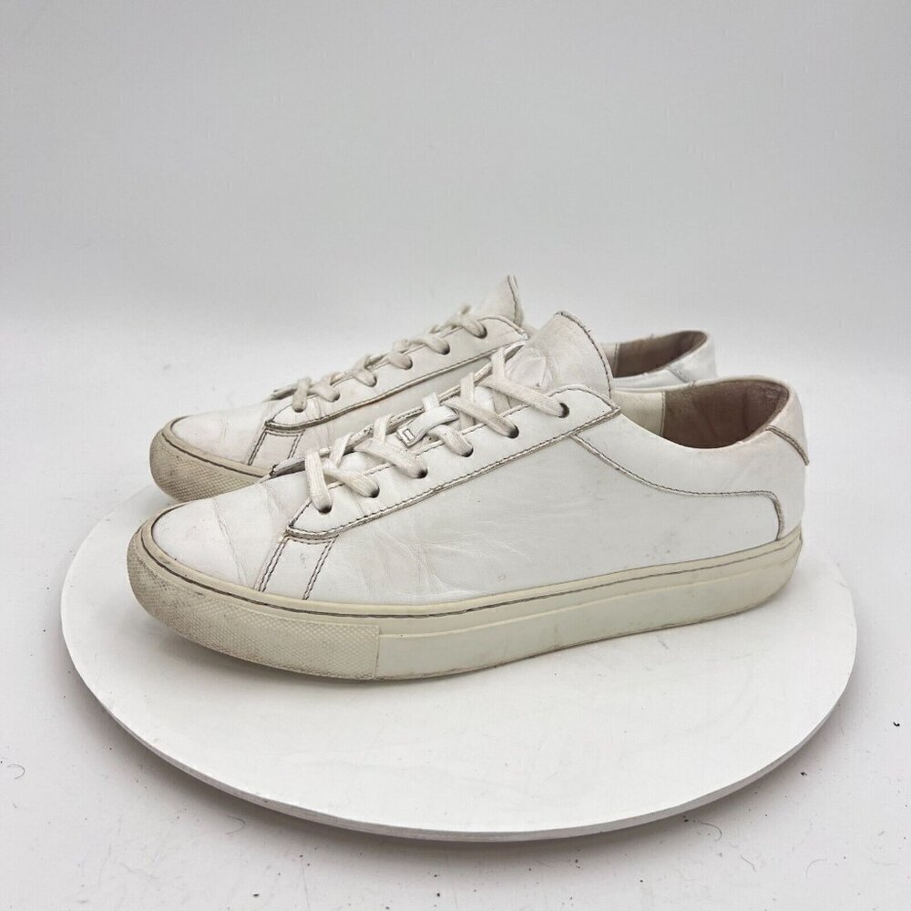 Koio Capri Women Size EU 38 US 8 White Leather Low Top Lace Up Casual Shoes